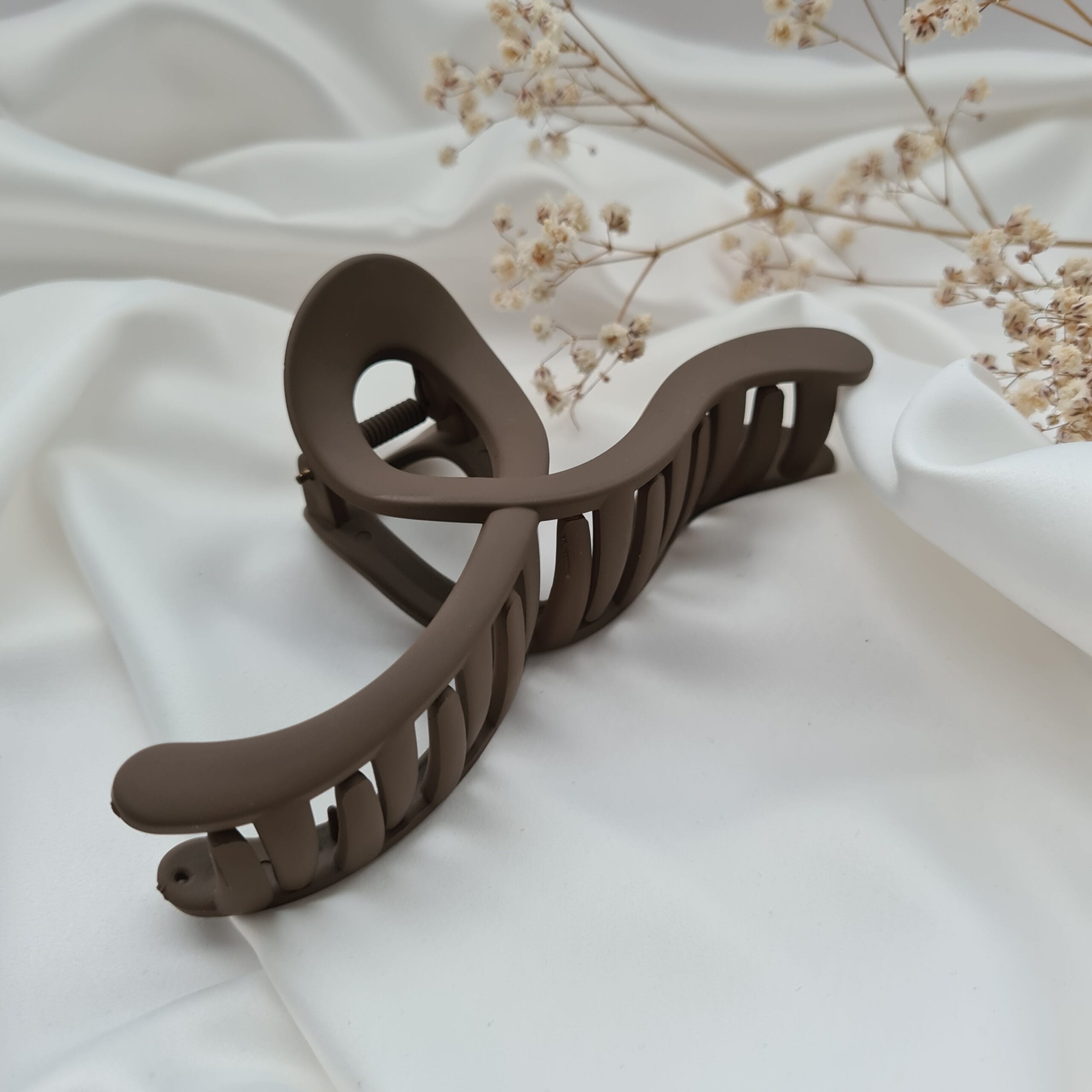 Large Chocolate Colour Hair Claw Clip