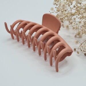Matte Peach Hair Clip