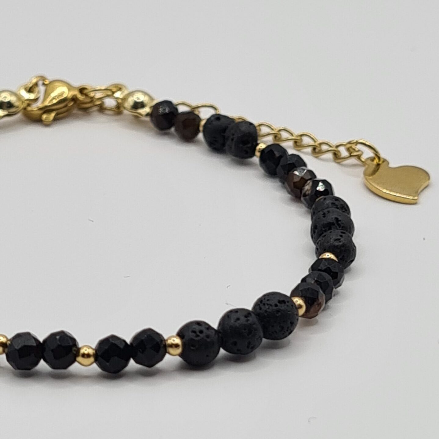 Bracelet Eve with Volcanic Lava and Black Spinel - Image 4