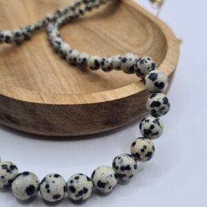 Necklace Danielle with Dalmatian Jasper Stones